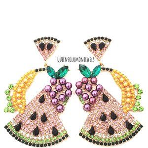 Caribbean Fruit Ear Candy Earrings